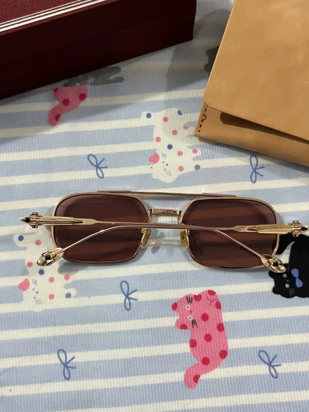 Jacques Marie Mage Earl Double-Bridge Aviator Sunglasses